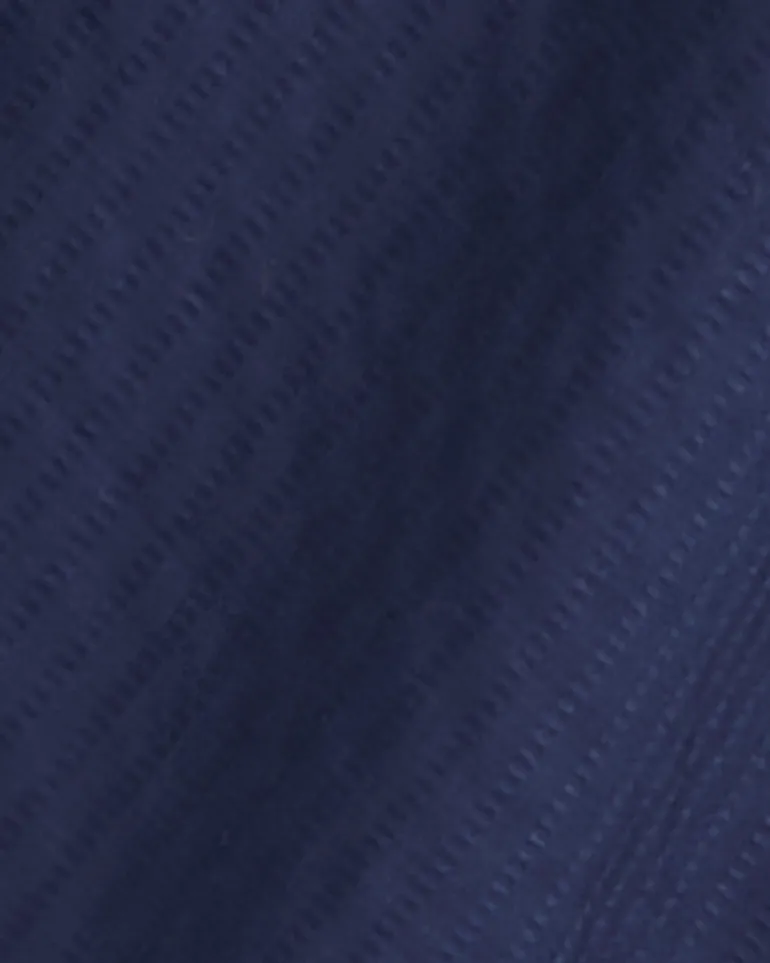 Alexandra Top in Navy Dobby Stripe
