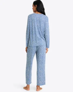Amelia Pajama Set in Popcorn Ditsy Floral