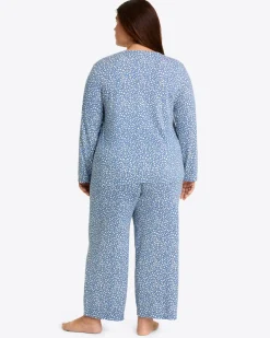 Amelia Pajama Set in Popcorn Ditsy Floral