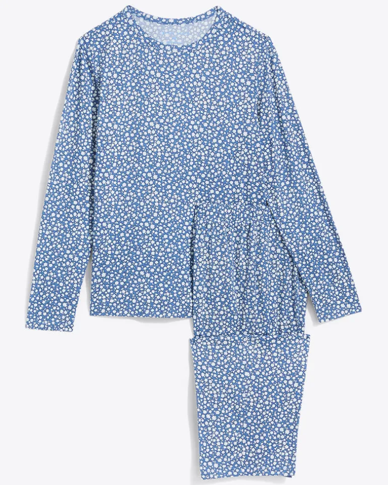 Amelia Pajama Set in Popcorn Ditsy Floral
