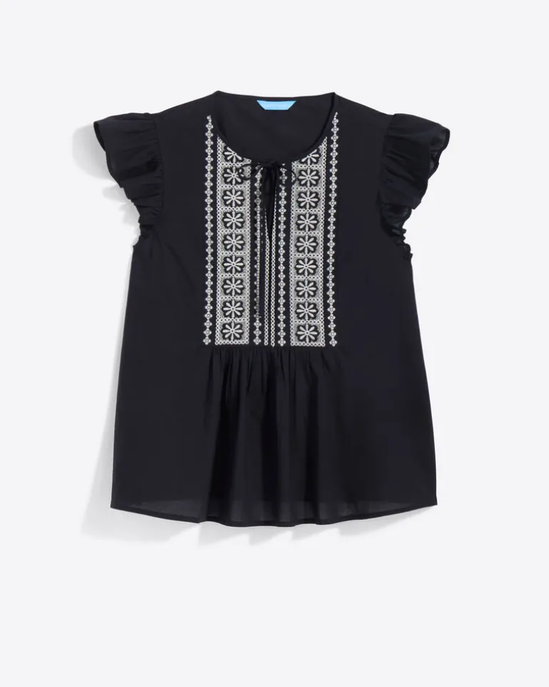 Ana Top in Embroidered Cotton