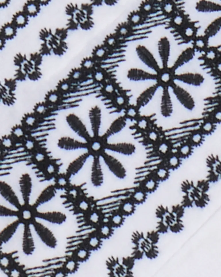 Ana Top in Embroidered Cotton