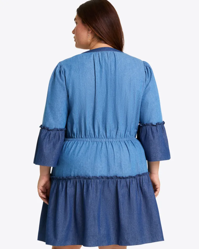 Avery Shirtdress in Chambray