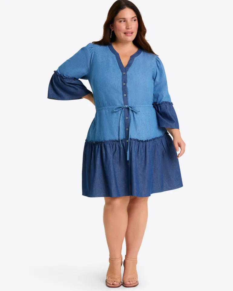 Avery Shirtdress in Chambray