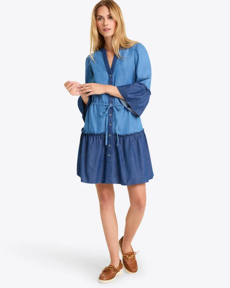Avery Shirtdress in Chambray