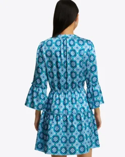 Avery Shirtdress in Hammered Satin