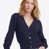 Button Front Cardigan in Navy