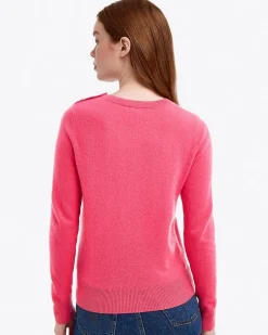 Button Shoulder Cashmere Sweater