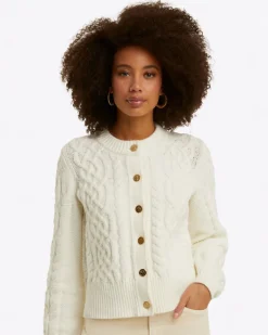 Cable Knit Cardigan in Cotton