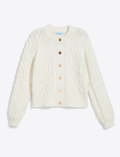 Cable Knit Cardigan in Cotton