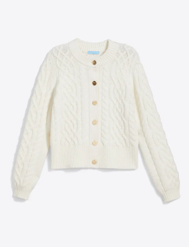 Cable Knit Cardigan in Cotton