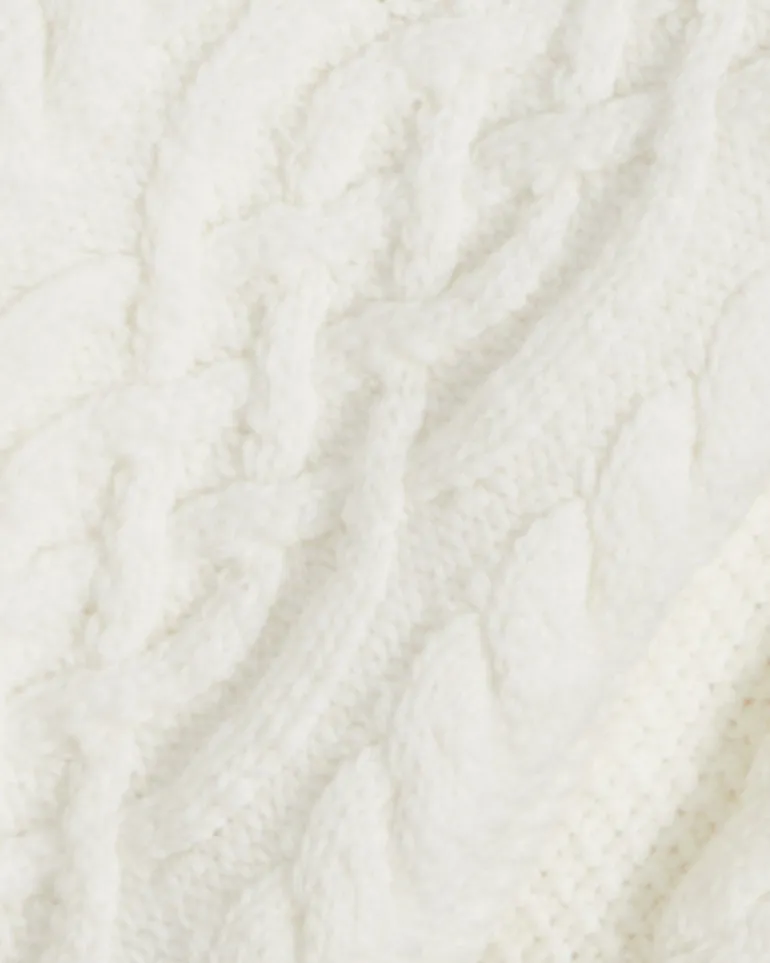 Cable Knit Cardigan in Cotton