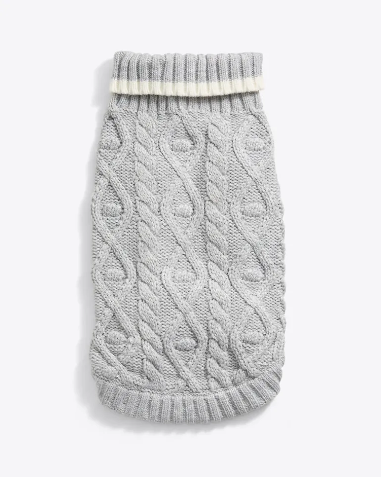 Cable Knit Dog Sweater