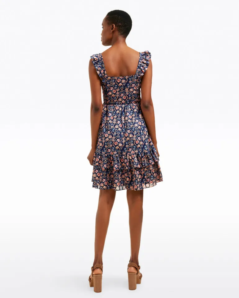 Carrie Mini Dress in Twilight Vines