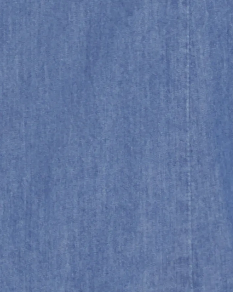 Ciara Babydoll Dress in Chambray