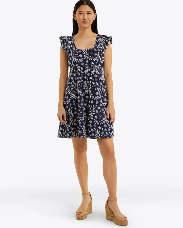 Ciara Babydoll Dress in Embroidered Floral