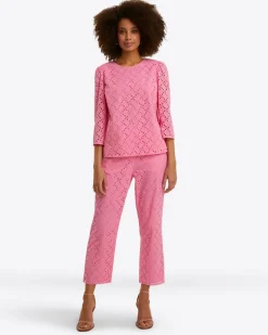 Claire Top in Eyelet