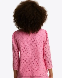 Claire Top in Eyelet