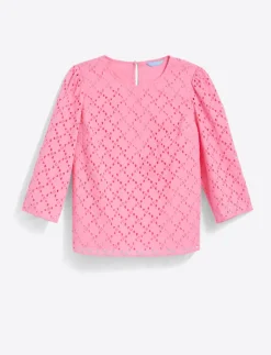 Claire Top in Eyelet