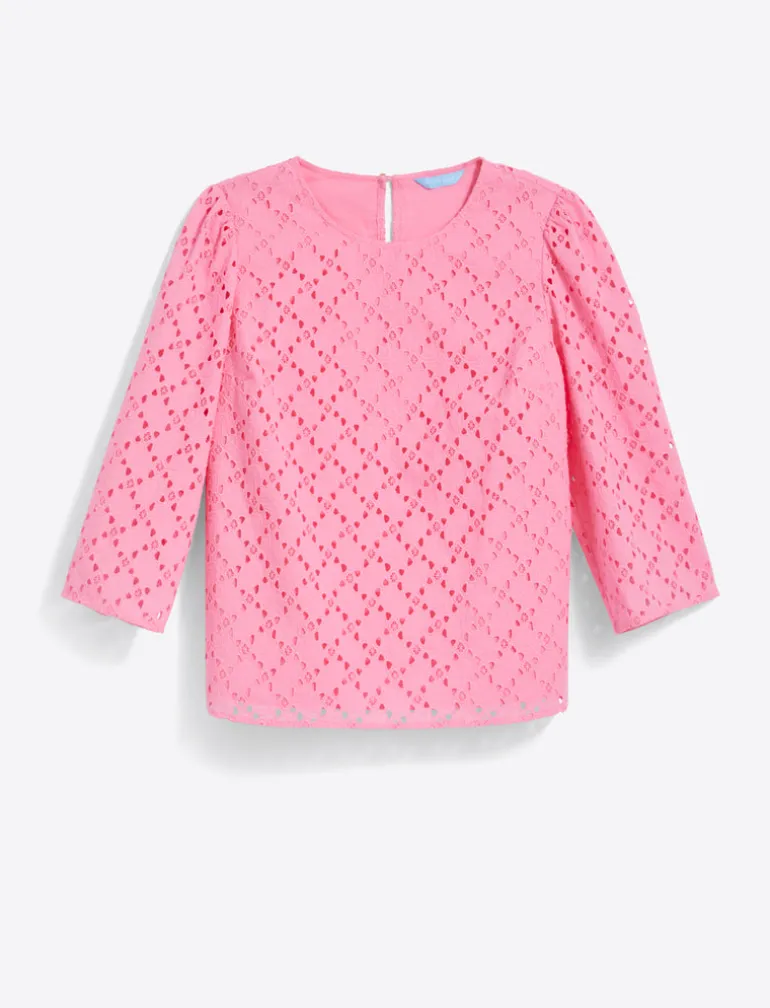 Claire Top in Eyelet