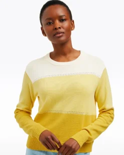 Colorblock Crewneck Sweater