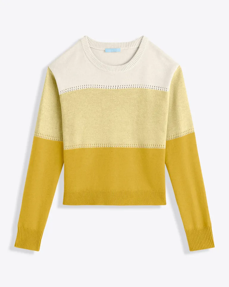 Colorblock Crewneck Sweater
