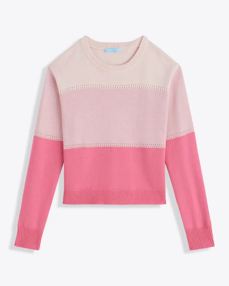 Colorblock Crewneck Sweater