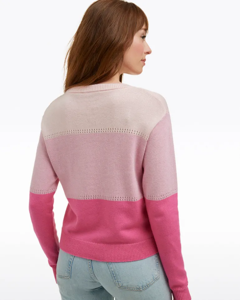Colorblock Crewneck Sweater