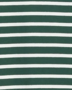 Corey Bell Sleeve Top in Green Mariner Stripe