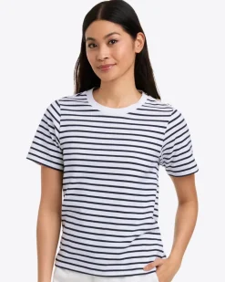 Crewneck T-Shirt in Nautical Stripe