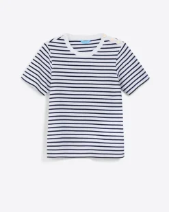 Crewneck T-Shirt in Nautical Stripe