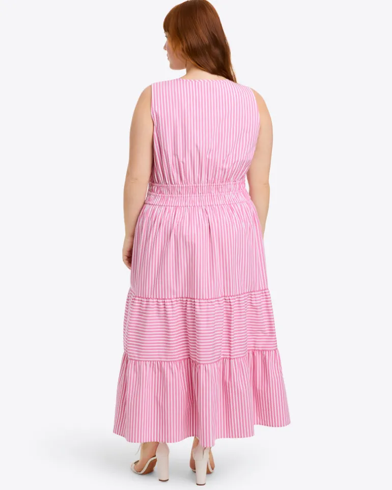 Delilah Midi Dress in Crisp Cotton