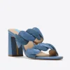 Dolly Heel Sandal in Chambray