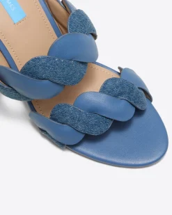 Dolly Heel Sandal in Chambray