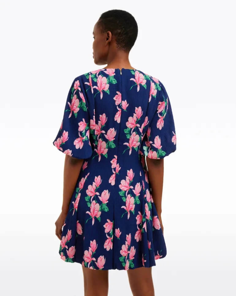 Elaine V-Neck Mini Dress in Magnolia Buds