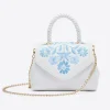 Embroidered Mini Top Handle