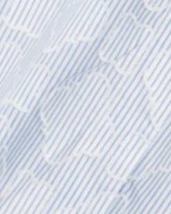 Erin Short Sleeve Dress in Textured Stripe