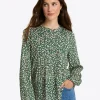 Evangaline Long Sleeve Top in Gauzy Cotton