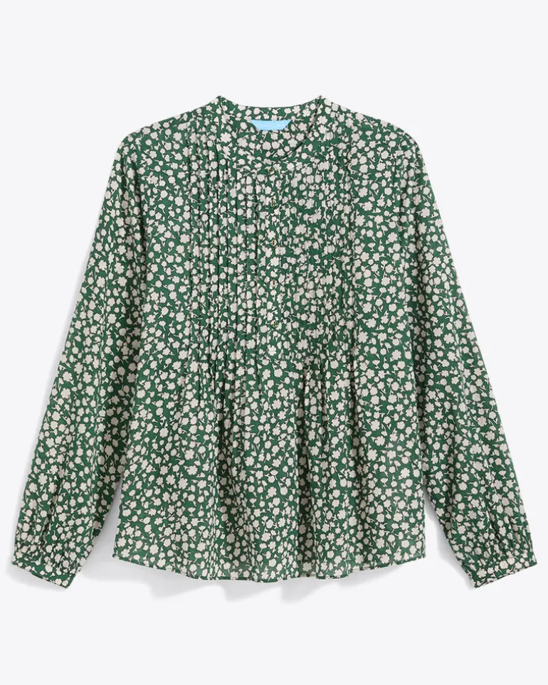 Evangaline Long Sleeve Top in Gauzy Cotton