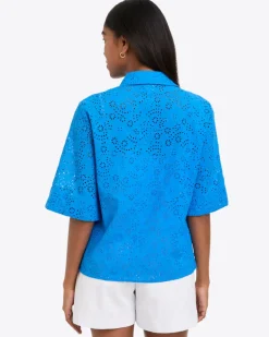 Evelyn Top in Eyelet
