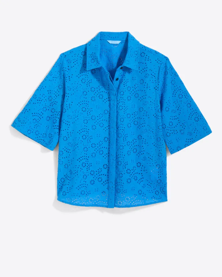 Evelyn Top in Eyelet