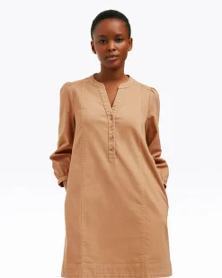Felicity Popover Shift Dress in Croissant