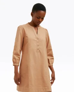 Felicity Popover Shift Dress in Croissant