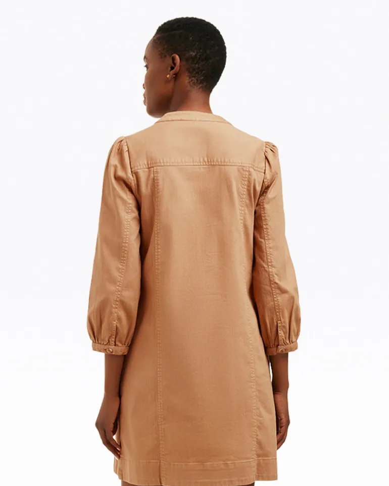 Felicity Popover Shift Dress in Croissant