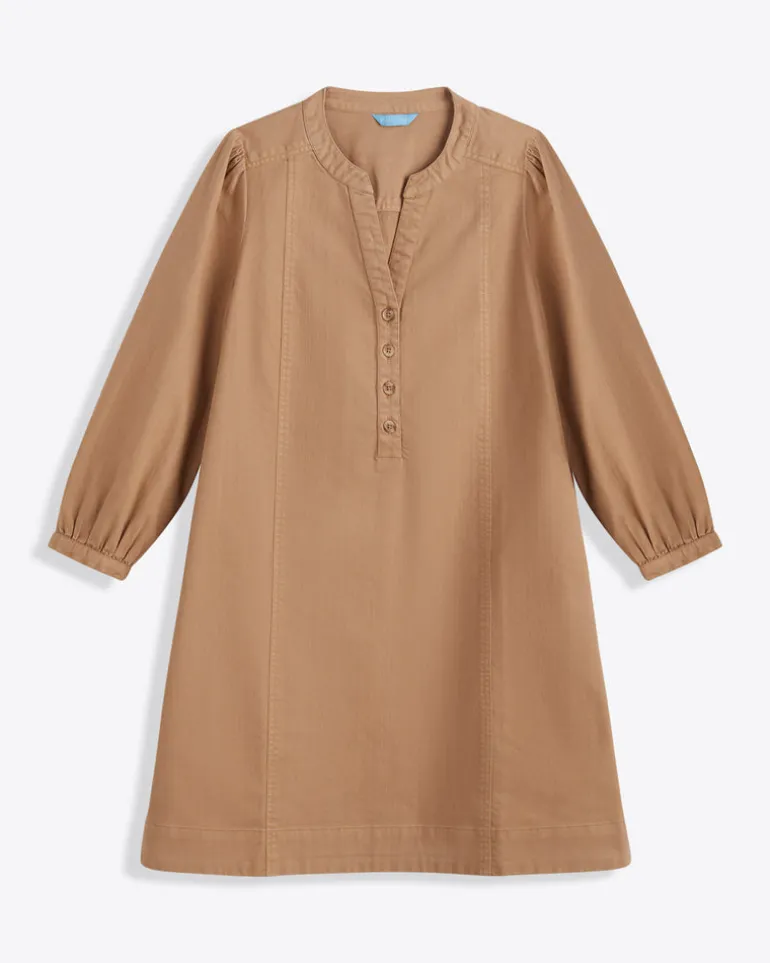 Felicity Popover Shift Dress in Croissant