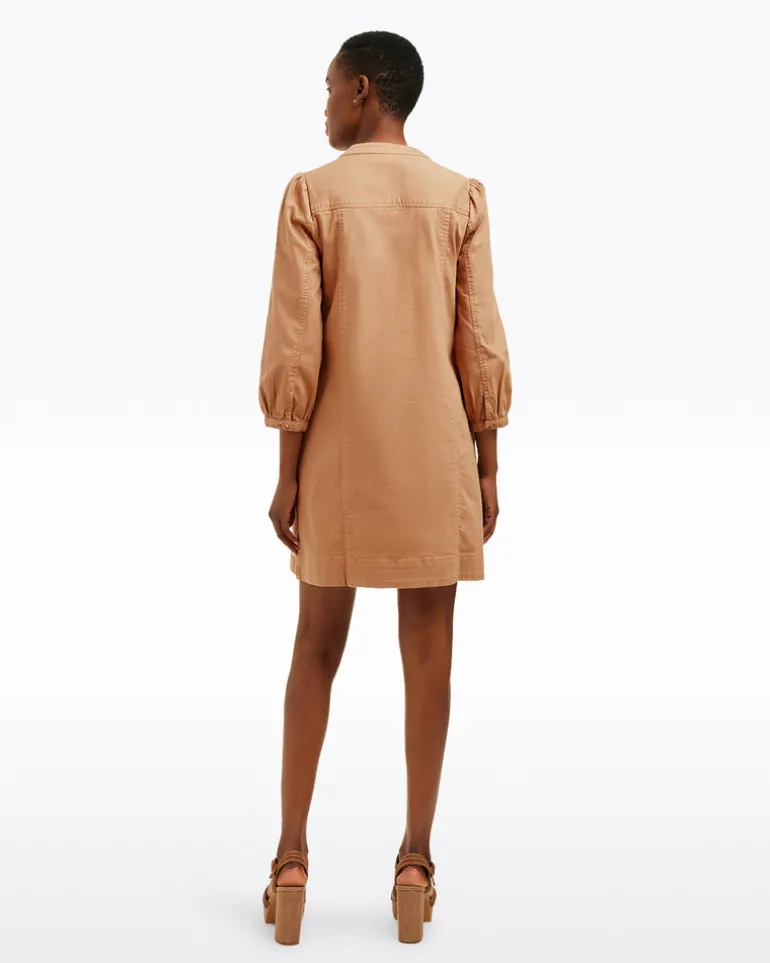 Felicity Popover Shift Dress in Croissant