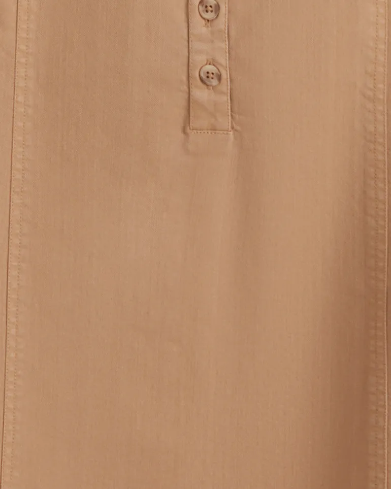 Felicity Popover Shift Dress in Croissant