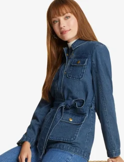 Field Jacket in Dark Wash Denim