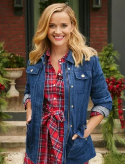 Field Jacket in Dark Wash Denim