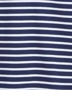 Gillian Long Sleeve Top in Navy Mariner Stripe